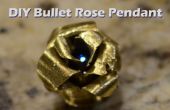 DIY-Brass Bullet Gehäuse Rose Anhänger