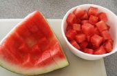 Wie man professionell Cube Wassermelone mit drei Schnitten! 