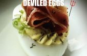 Deviled Eiern - Schinken garniert Gourmet Deviled Eiern