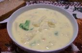 Kitschig Blumenkohl-Suppe mit Schinken