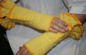 Viktorianischen inspiriert fingerlose Handschuhe