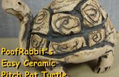 Einfach Keramik kneifen Topf Schildkröten