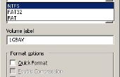 Ermöglichen einen USB Stick formatieren NTFS