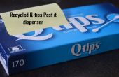 Recycling-q-Tip Box Post-It Spender