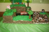 Minecraft-Geburtstags-Kuchen