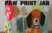 Paw Print Dog Treat Jar