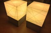 Konkrete Lampensockel mit 3D gedruckt Schatten