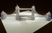 London Tower Bridge Pop-up-Origami Architektur Kirigami