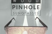 Holz-PINHOLE-Sonnenbrille / Anteojos de Sol Reticulares de Madera