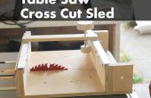 Wie ein Kreuz machen Schlitten für eine Tischkreissäge schneiden