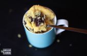 Blueberry Muffin Tasse Kuchen - in 2 Minuten in der Mikrowelle gemacht