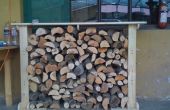 Holzgestell für Brennholz