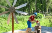 Holz-Häcksler-Windmühle