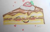 Gewusst wie: zeichnen Sie ein Kawaii Kuchen Stück