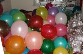 Ballon und Aluminium Folie Streich