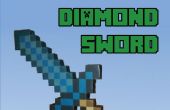 Foamboard Minecraft Diamant-Schwert