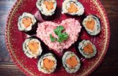 Valentine-Sushi - eine vegane Sushi-Mahlzeit oder Bento-Ergänzung. 