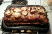 Knoblauch gebratene Schweinelende mit knusprigen Kartoffeln & Cracklin'