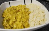 Curry-Huhn mit Reis. (Schnell Weg) 