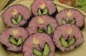Wie machen Blume Sushi Rollen