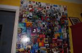 Wiederverwendung von CD Albumcover in riesigen Wand Collage. 