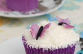 Schmetterling Schwarm Kokosnuss Cupcakes