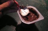Improvisierte Pudding Löffel
