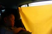 Sonne macht blind für das Kind im Auto