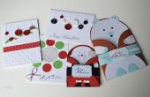 5 Weihnachten & Geschenk zum neuen Jahr Karten - einfach & erschwingliche Geschenke - Ideen DIY-Papier Handwerk