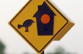 3D-gedruckten Vogelhaus, ein Zeichen