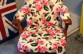 Vintage Sessel Vintage-Flair (Polsterung einen Holzstuhl)