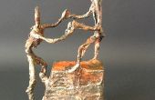 Giacometti inspiriert Gips Skulpturen