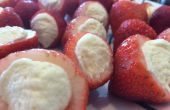 Käsekuchen-Erdbeeren