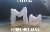 3D-Buchstaben aus Heißkleber