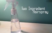 Zwei Zutaten Haarspray