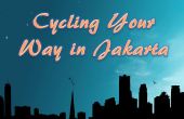 Ihre Weise in Jakarta Radfahren