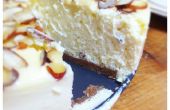 New York Style Cheesecake mit Mandeln und eine Spekulatius Kruste