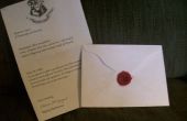 Hogwarts Acceptance Letter w / Wachssiegel