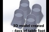 3D Druck - Tabelle Fuß Ersatz
