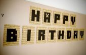 Minecraft druckbare Happy Birthday Banner