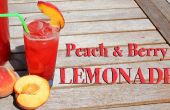 Pfirsich und Berry Lemonade