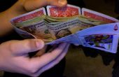 Tolle Geldbörse aus Spielkarten hergestellt