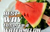 Beste Weg, um eine Wassermelone dienen