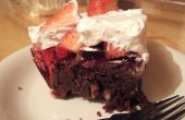 Glutenfreie Schokolade Brownie Jelly Erdbeer-Sahne-Torte! 