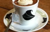 Konstante Kommentar Tee Cupcake mit Teebeutel Sprichwort