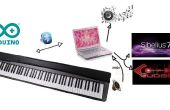Empfindliche Piano - 88 Tasten Bluetooth-MIDI. Suche nach Fonds. 