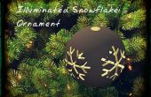 Schneeflocke Ornament beleuchtet