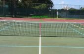 Pickle Ball Net Anpassung für Tennisplatz