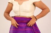 Wie ein Saree Schritt für Schritt In 2 Minuten perfekt & ordentlich aussehen schlank - Coorg Stil Sari drapiert tragen