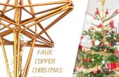 Faux Kupfer Christmas Tree Topper